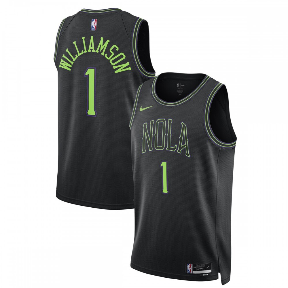 Zion Williamson New Orleans Pelicans Unisex 2023/24 Swingman Jersey - Black - City Edition-Pro Kit Vault | Brand New 26/27 Sports Jerseys